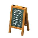 menu chalkboard