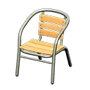 metal-and-wood chair