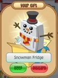 Snowman Fridge