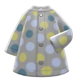 dotted raincoat