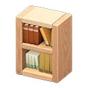 wooden-block bookshelf
