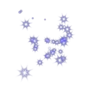 Blue sparkles