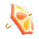 orange umbrella