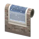 falling-snow wall