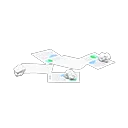 scattered papers