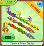Carnival Mask Display