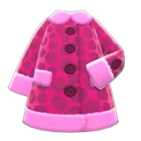 animal-print coat