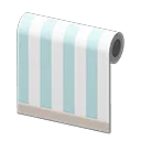 blue-striped wall