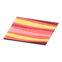 red wavy rug
