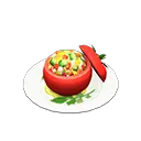 salad-stuffed tomato
