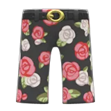 rose-print slacks