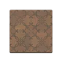 brown iron-parquet flooring