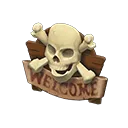 skull doorplate