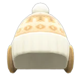 knit cap with earmuffs