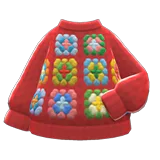 Mom's hand-knit sweater