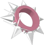 Diamond Spiked Collar and Wristband (Ocean)