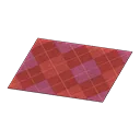 red argyle rug
