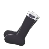 frilly knee-high socks