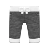 three-quarter sweatpants