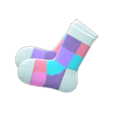 color-blocked socks