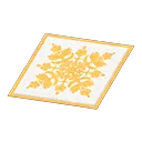yellow Hawaiian quilt rug