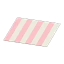 peach stripes rug