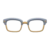squared browline glasses