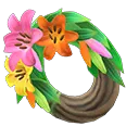 fancy lily wreath