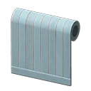 blue painted-wood wall