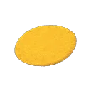 yellow medium round mat
