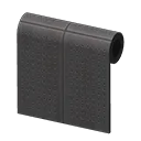 black perforated-board wall