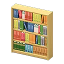 wooden bookshelf