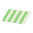 green stripes rug