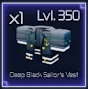 Deep Black Sailor's Vest