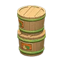 stacked senmaizuke barrels