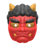 horned-ogre mask