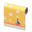 yellow playroom wall