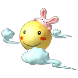 Mr. Moon with its Bunny Hat