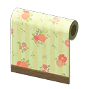 yellow flower-print wall