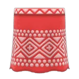 embroidered-pattern skirt