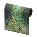 glowing-moss cave wall