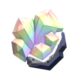 Prismatic Crystal Gemstone