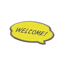 yellow message mat